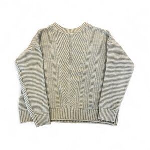 Sonoma Women's Ribbed Knit Crewneck Sweater - Light Green